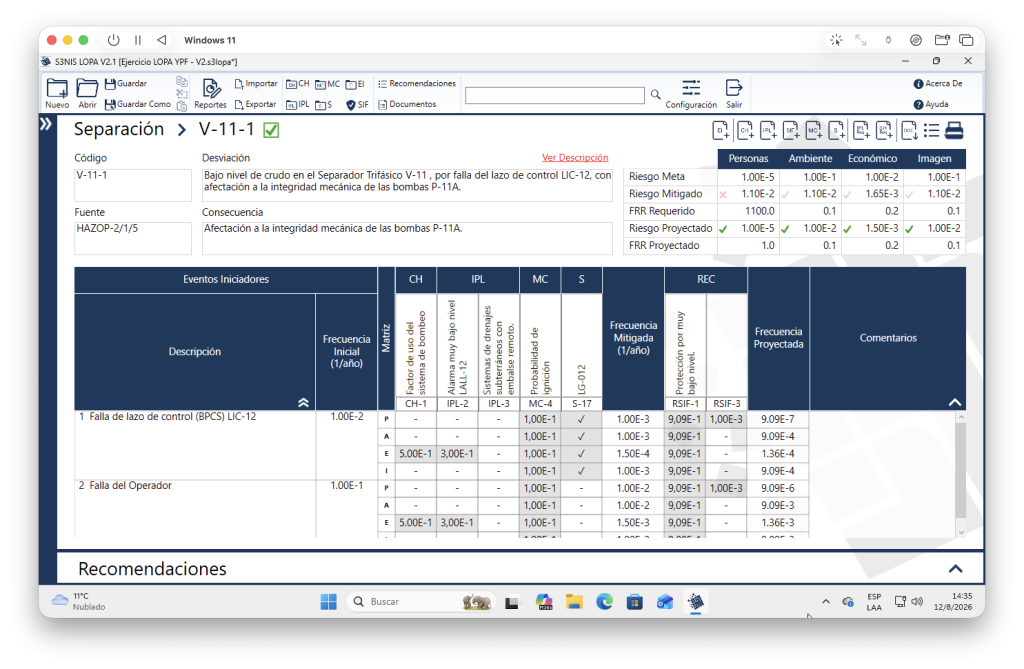 S3NIS LOPA Software Tool Certified Under IEC 61511 and the CCPS LOPA Method